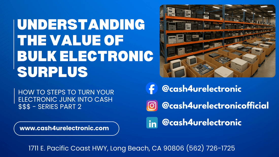 Understanding the Value of Bulk Electronic Surplus - Cash4URelectronic